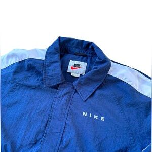 Vintage Nike Windbreaker Track Jacket, Tagged XL,
Embroidered logos